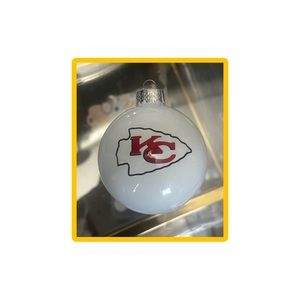 NFL Kansas City Chiefs Glass holiday ornament
